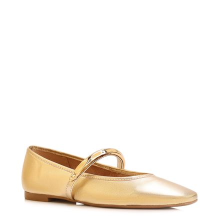 Sapatilha - Couro Dourado