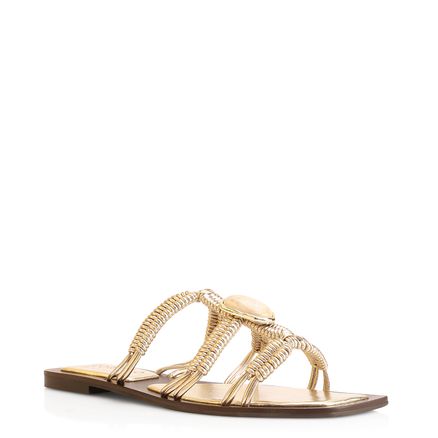 Rasteirinha Macramê - Alt Dourado