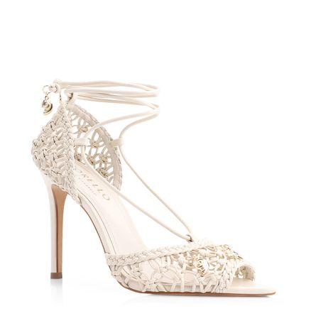 Peep Toe Macramê - Alt Off White