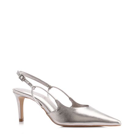 Scarpin - Couro Prata