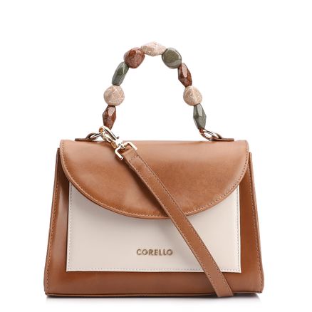 Bolsa De Mão - Couro Marrom Claro