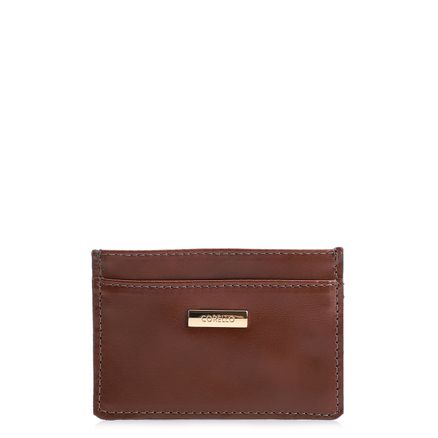 Porta Cartão - Couro Marrom