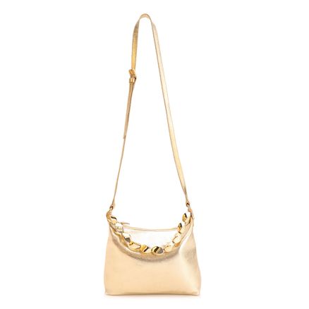 Bolsa Transversal - Couro Dourado