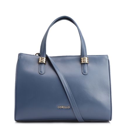 Bolsa Tote - Couro Azul