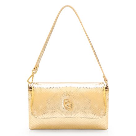 Bolsa De Ombro Python - Alt Dourado