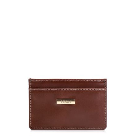 Porta Cartão - Couro Marrom Escuro