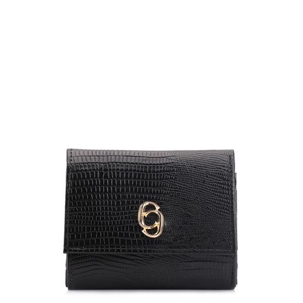 Carteira - Couro Lezard Preto