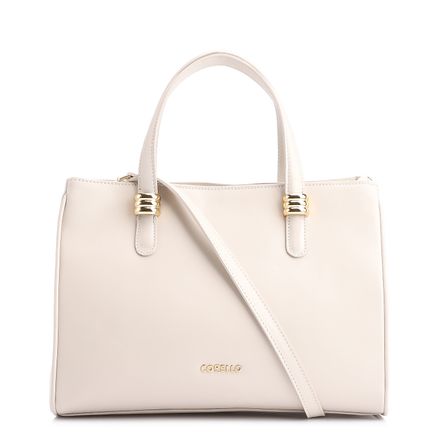 Bolsa Tote - Couro Off White