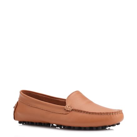 Mocassim - Couro Marrom