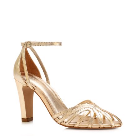 Scarpin - Couro Dourado