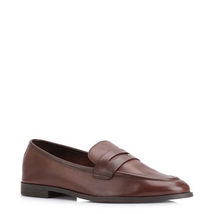 Mocassim - Couro Marrom