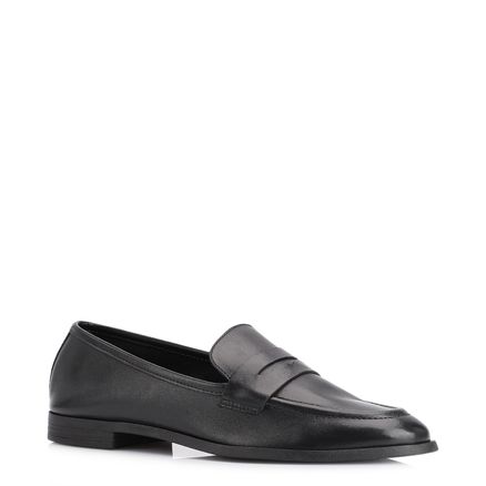 Mocassim - Couro Preto