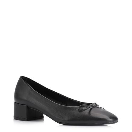 Scarpin Laço - Couro Preto
