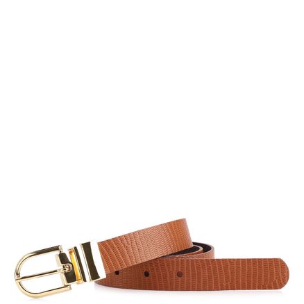 Cinto - Couro Lezard Marrom