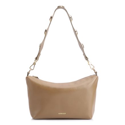 Bolsa De Ombro Pedras - Couro Verde