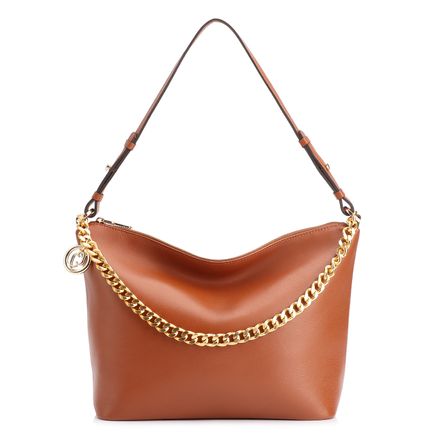 Bolsa Hobo - Couro Marrom Claro