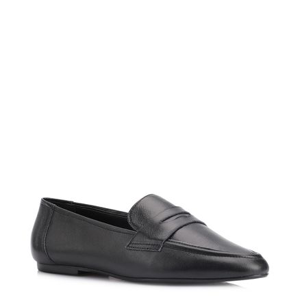 Mocassim - Couro Preto