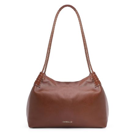 Bolsa Tote - Couro Chocolate/Couro Nobuck Chocolate