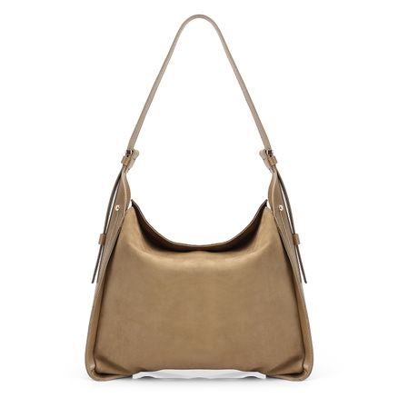 Bolsa Hobo - Couro Verde/Nobuck Verde