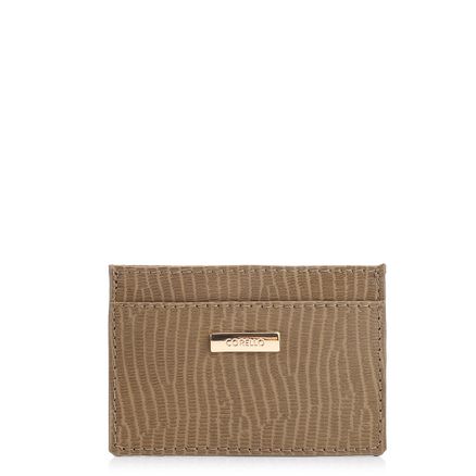 Porta Cartão - Couro New Lezard Verde