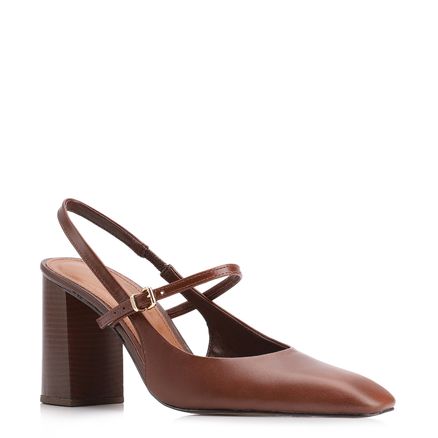 Scarpin - Couro Marrom