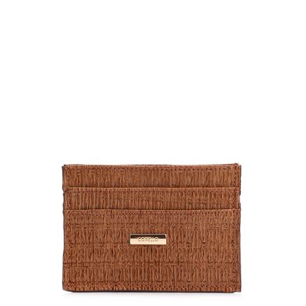 Porta Cartão - Couro Canela
