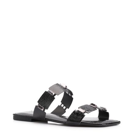 Rasteirinha Studs - Alt Verniz Preto