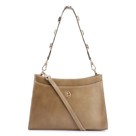 Bolsa De Ombro Predras - Couro Verde