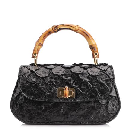 Bolsa De Mão Bambu - Pirarucu Preto