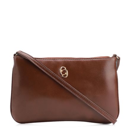 Bolsa Transversal - Couro Marrom