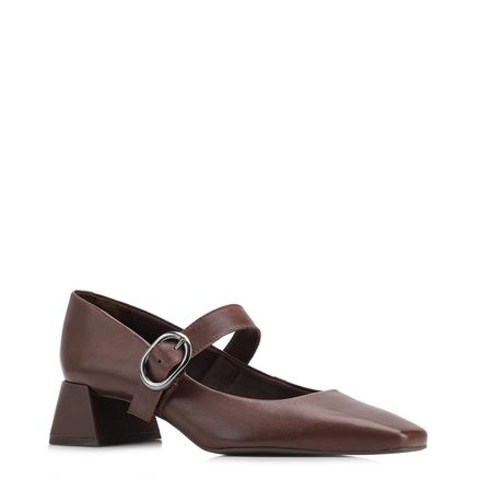 Scarpin - Couro Marrom