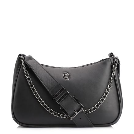 Bolsa Transversal - Couro Preto