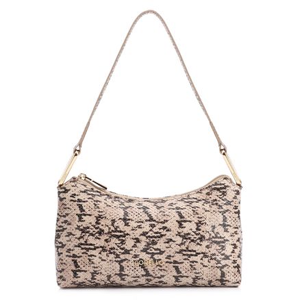 Bolsa De Ombro - Alt Python Bege /Preta