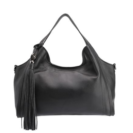Bolsa Tote - Couro Preto