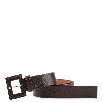 Cinto Couro - Couro Antique Marrom Escuro