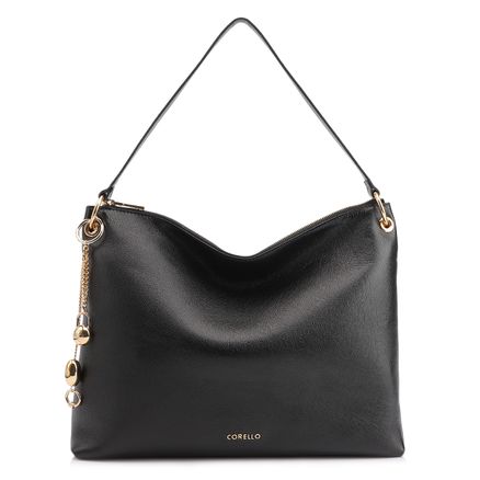 Bolsa Hobo - Couro Preto
