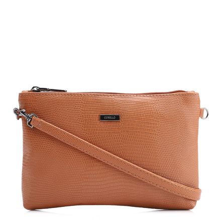 Bolsa Transversal - Alt Lezard Marrom Claro