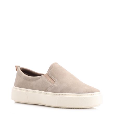Slip On - Alt Camurça Bege