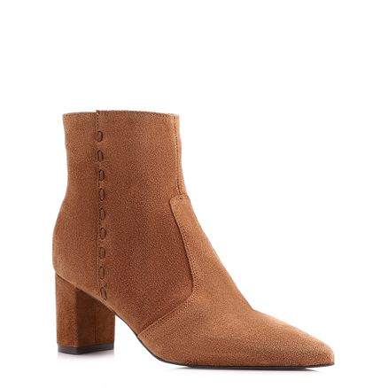 Bota - Couro Camurça Marrom Claro