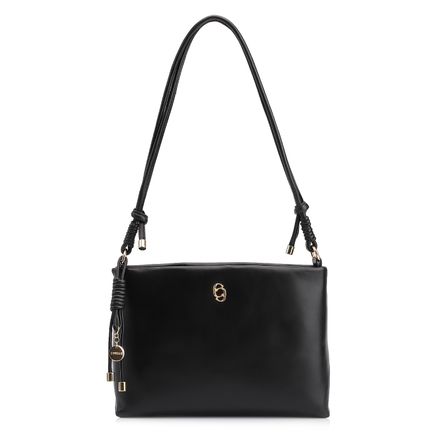 Bolsa Transversal - Couro Preto