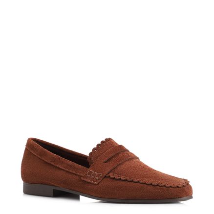 Mocassim - Couro Camurça Marrom