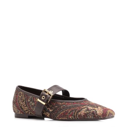 Sapatilha - Jacquard Paisley /Alt Marrom Escuro