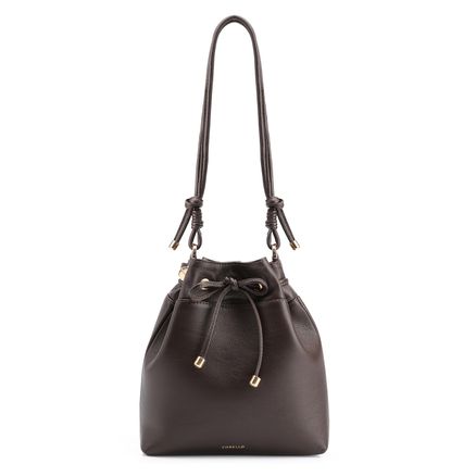 Bolsa Sacola - Couro Marrom Escuro