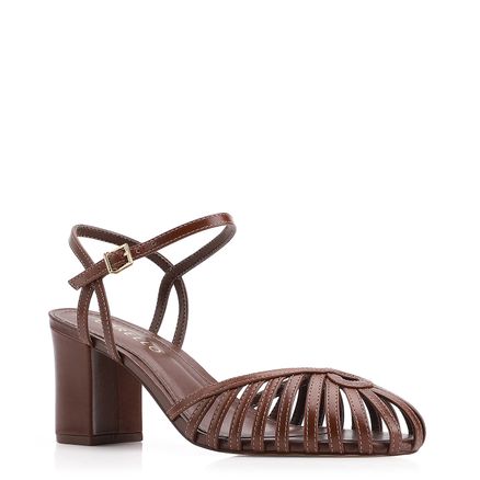 Scarpin - Couro Marrom