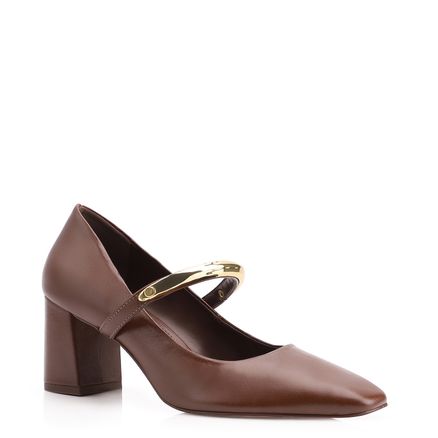 Scarpin - Couro Marrom