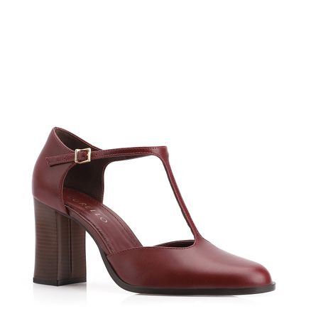 Scarpin - Couro Vinho
