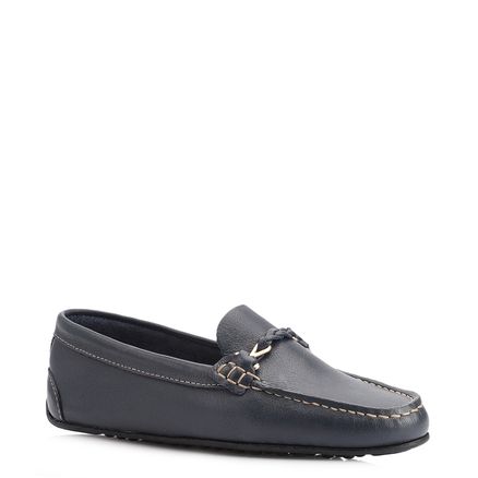 Mocassim - Couro Azul