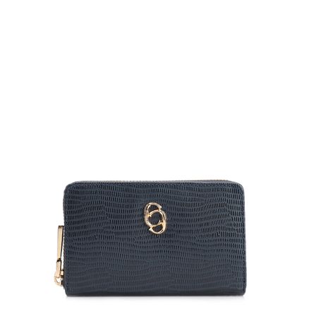 Carteira - Couro New Lezard Azul