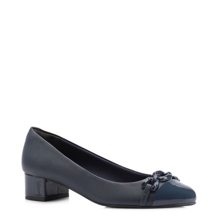 Scarpin Bridão - Alt Azul /Verniz Azul