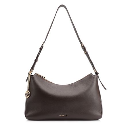 Bolsa Hobo - Couro Marrom Escuro